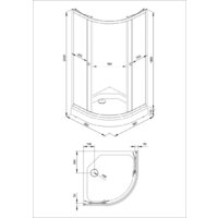 Душевой уголок Triton Альфа-Хром 90х90 (с поддоном) - Превью изображения №9 — Интернет-магазин ПроЗаказ