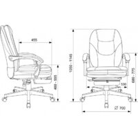 Офисное кресло Бюрократ CH-868N-BF (черный) - Превью изображения №3 — Интернет-магазин ПроЗаказ