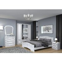 Комод Bravo Мебель Лак (белый-белый жемчуг) - Превью изображения №3 — Интернет-магазин ПроЗаказ