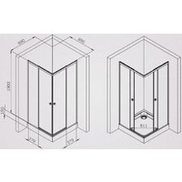 Душевой уголок AM.PM X-joy 90x90 W94G-403-9090-MT1K (серебристый/прозрачное стекло) - Превью изображения №7 — Интернет-магазин ПроЗаказ