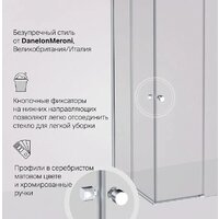 Душевой уголок AM.PM X-joy 90x90 W94G-403-9090-MT1K (серебристый/прозрачное стекло) - Превью изображения №4 — Интернет-магазин ПроЗаказ