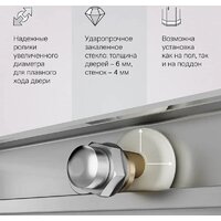 Душевой уголок AM.PM X-joy 90x90 W94G-403-9090-MT1K (серебристый/прозрачное стекло) - Превью изображения №5 — Интернет-магазин ПроЗаказ