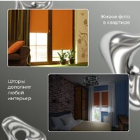 Рулонные шторы Franc Gardiner Blackout Silver 200x175 7794915 (оранжевый) - Превью изображения №3 — Интернет-магазин ПроЗаказ