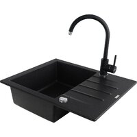 Кухонная мойка Kernau KGS A 4560 1B1D Graphite - Превью изображения №4 — Интернет-магазин ПроЗаказ