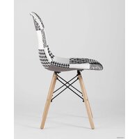 Стул Stool Group Eames DSW (пэчворк черный/белый) - Превью изображения №3 — Интернет-магазин ПроЗаказ