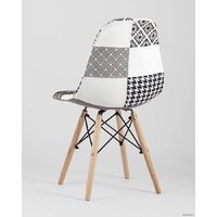 Стул Stool Group Eames DSW (пэчворк черный/белый) - Превью изображения №5 — Интернет-магазин ПроЗаказ