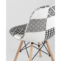 Стул Stool Group Eames DSW (пэчворк черный/белый) - Превью изображения №6 — Интернет-магазин ПроЗаказ