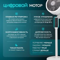 Вентилятор Evolution AirLeaf AL-307DC (белый) - Превью изображения №4 — Интернет-магазин ПроЗаказ