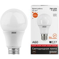 Gauss Elementary E27 7Вт [23217А]