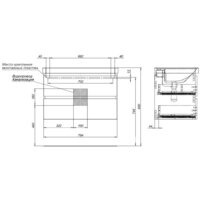  Aquanet Тумба под умывальник Вега 80 308334 - Превью изображения №9 — Интернет-магазин ПроЗаказ