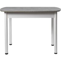 Кухонный стол ВВР ЛДСП Раздвижной (камень светлый/прямое белый) - Превью изображения №2 — Интернет-магазин ПроЗаказ