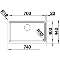 Кухонная мойка Blanco Etagon 700-IF (зеркальная полировка) 524272 - Превью изображения №5 — Интернет-магазин ПроЗаказ