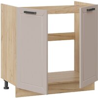 Шкаф напольный Трия Лорас 1Н8М (дуб крафт золотой/холст латте) - Превью изображения №2 — Интернет-магазин ПроЗаказ