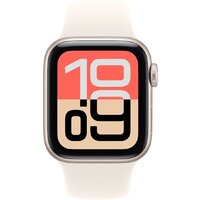 Умные часы Apple Watch SE 3 40 мм (алюминиевый корпус, звездный свет/звездный свет, спортивный силиконовый ремешок S/M) - Превью изображения №2 — Интернет-магазин ПроЗаказ