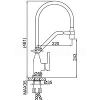 Смеситель FRAP F4497-6 - Превью изображения №3 — Интернет-магазин ПроЗаказ