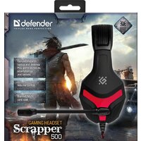 Наушники Defender Scrapper 500 (черный/красный) - Превью изображения №8 — Интернет-магазин ПроЗаказ