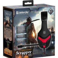 Наушники Defender Scrapper 500 (черный/красный) - Превью изображения №9 — Интернет-магазин ПроЗаказ