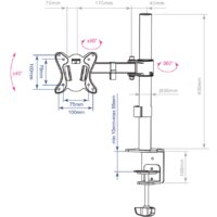 Кронштейн для монитора Arm Media LCD-T11 - Превью изображения №2 — Интернет-магазин ПроЗаказ