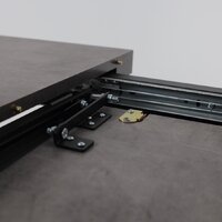 Кухонный стол Мамадома Leonel-130 раздвижной 130-165х85 (дымчатая керамика/черный) - Превью изображения №16 — Интернет-магазин ПроЗаказ