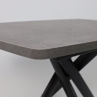 Кухонный стол Мамадома Leonel-130 раздвижной 130-165х85 (дымчатая керамика/черный) - Превью изображения №10 — Интернет-магазин ПроЗаказ