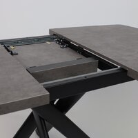 Кухонный стол Мамадома Leonel-130 раздвижной 130-165х85 (дымчатая керамика/черный) - Превью изображения №14 — Интернет-магазин ПроЗаказ