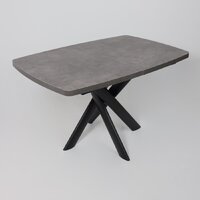 Кухонный стол Мамадома Leonel-130 раздвижной 130-165х85 (дымчатая керамика/черный) - Превью изображения №8 — Интернет-магазин ПроЗаказ