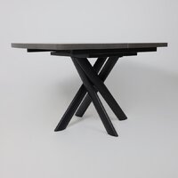 Кухонный стол Мамадома Leonel-130 раздвижной 130-165х85 (дымчатая керамика/черный) - Превью изображения №9 — Интернет-магазин ПроЗаказ