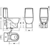Унитаз напольный Sanita Luxe Fest Comfort WC.CC/Fest/2-DM/WHT.G/S1 - Превью изображения №6 — Интернет-магазин ПроЗаказ