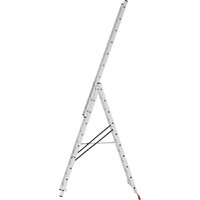 Лестница-стремянка Новая высота NV 223 алюминиевая трёхсекционная 3x10 ступеней - Превью изображения №4 — Интернет-магазин ПроЗаказ