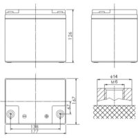 Аккумулятор для ИБП Powerman CA12240/UPS (12В/24 А·ч) - Превью изображения №3 — Интернет-магазин ПроЗаказ