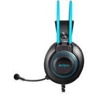 Наушники A4Tech Fstyler FH200U (черный/голубой) - Превью изображения №2 — Интернет-магазин ПроЗаказ