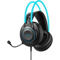 Наушники A4Tech Fstyler FH200U (черный/голубой) - Превью изображения №4 — Интернет-магазин ПроЗаказ