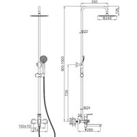 Душевая система  Ledeme L2480 - Превью изображения №2 — Интернет-магазин ПроЗаказ