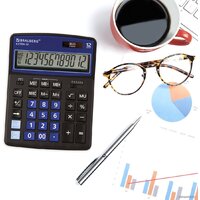 Бухгалтерский калькулятор BRAUBERG Extra 12-BKBU 250472 (черный/синий) - Превью изображения №9 — Интернет-магазин ПроЗаказ