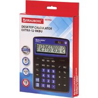 Бухгалтерский калькулятор BRAUBERG Extra 12-BKBU 250472 (черный/синий) - Превью изображения №11 — Интернет-магазин ПроЗаказ