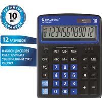 Бухгалтерский калькулятор BRAUBERG Extra 12-BKBU 250472 (черный/синий) - Превью изображения №8 — Интернет-магазин ПроЗаказ