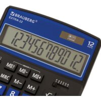 Бухгалтерский калькулятор BRAUBERG Extra 12-BKBU 250472 (черный/синий) - Превью изображения №5 — Интернет-магазин ПроЗаказ
