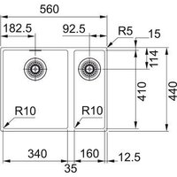 Кухонная мойка Franke Sirius SID 160-34-16 125.0331.037 (черный карбон) - Превью изображения №3 — Интернет-магазин ПроЗаказ