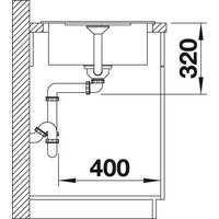 Кухонная мойка Blanco Metra 45 S Compact 527102 (мягкий белый) - Превью изображения №6 — Интернет-магазин ПроЗаказ