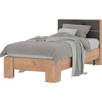 Стендмебель Хелен КР 01 90x200 (серый графит 0162/дуб крафт золотой)