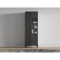 Шкаф-витрина Black Red White San Gimignano REG1D1W (антрацитовый/дуб нокс) - Превью изображения №3 — Интернет-магазин ПроЗаказ