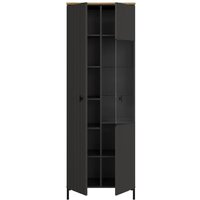 Шкаф-витрина Black Red White San Gimignano REG1D1W (антрацитовый/дуб нокс) - Превью изображения №2 — Интернет-магазин ПроЗаказ