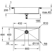 Кухонная мойка Grohe K700 90-S 86,4/46,4 1.0 31580SD1 - Превью изображения №3 — Интернет-магазин ПроЗаказ