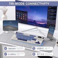 Клавиатура Royal Kludge S85 Horizon Blue (RK Beige) - Превью изображения №3 — Интернет-магазин ПроЗаказ
