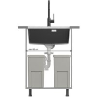 Кухонная мойка Quadron HQJ6045U5_PVDG1_U - Превью изображения №4 — Интернет-магазин ПроЗаказ