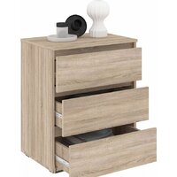 Комод Кортекс-мебель Бари 60 3ш (дуб сонома/дуб сонома/дуб сонома) - Превью изображения №2 — Интернет-магазин ПроЗаказ