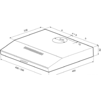 Кухонная вытяжка Krona Ermina 500 PB (нержавеющая сталь) - Превью изображения №2 — Интернет-магазин ПроЗаказ
