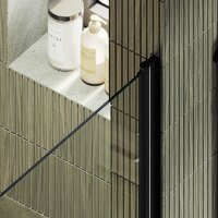 Душевая дверь MaybahGlass 198x60 MGD-797-6 (прозрачное стекло/черный) - Превью изображения №2 — Интернет-магазин ПроЗаказ