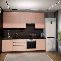 Готовая кухня ВерсоМебель Эко Премиум 2.6 (пудровый/ст. тунис) - Превью изображения №7 — Интернет-магазин ПроЗаказ