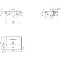  Viant Тумба с умывальником Мальта Como 60 VMAL60CO-T1YP+S-UM-COM60/1-w - Превью изображения №5 — Интернет-магазин ПроЗаказ